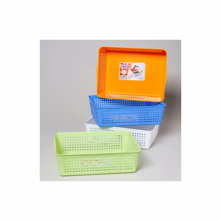 Storage Baskets - Assorted Colors Slotted