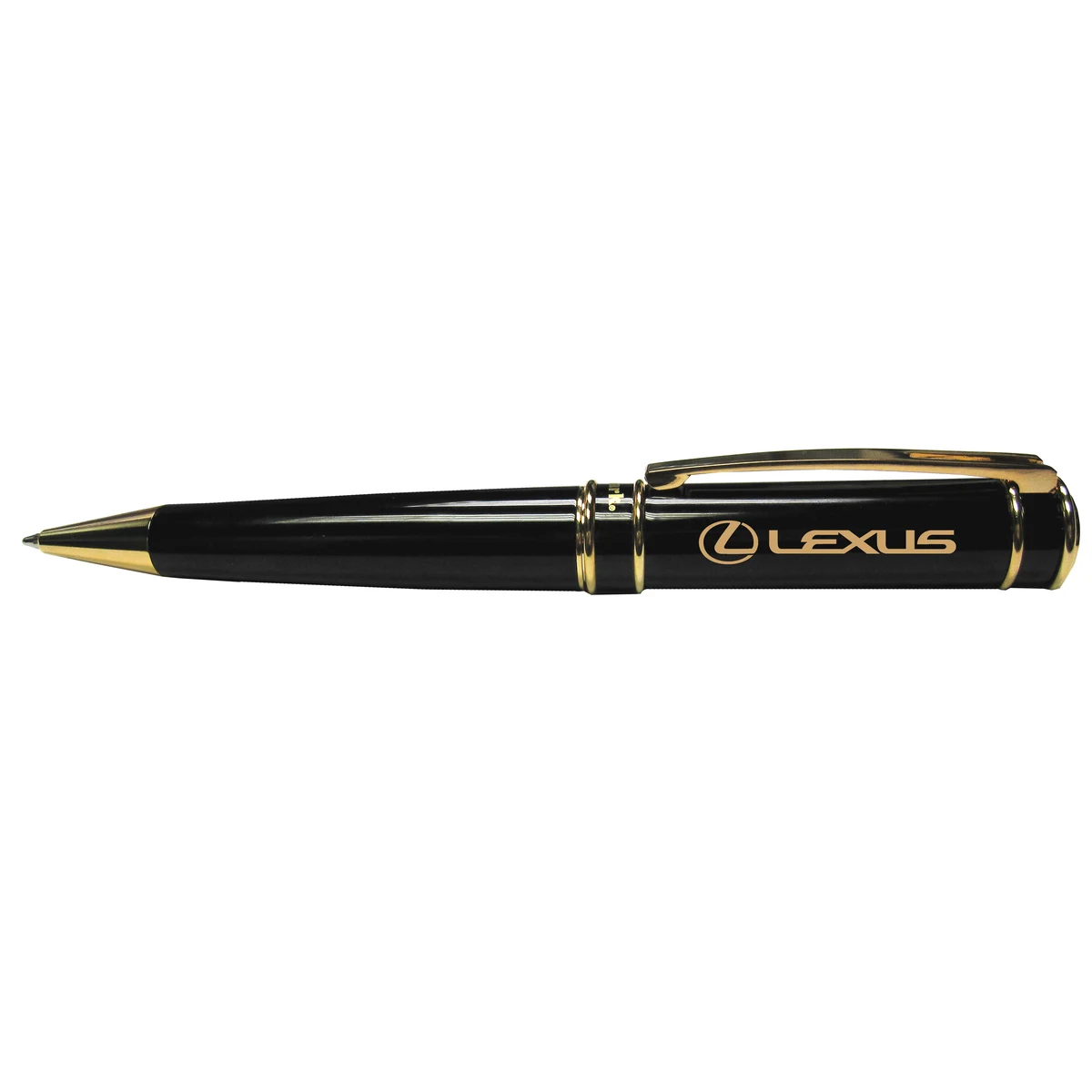 Executive Twist Action Ballpoint Pen black with gold appointments 1