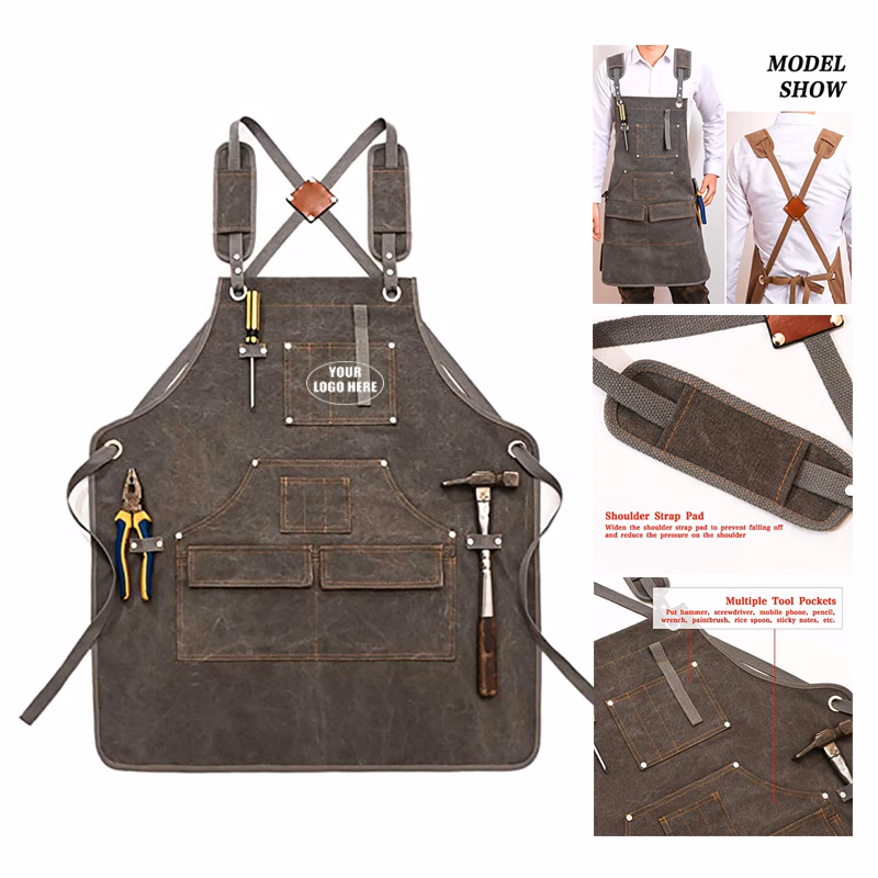 Carpentry & Gardening Work Apron with Tool Pockets