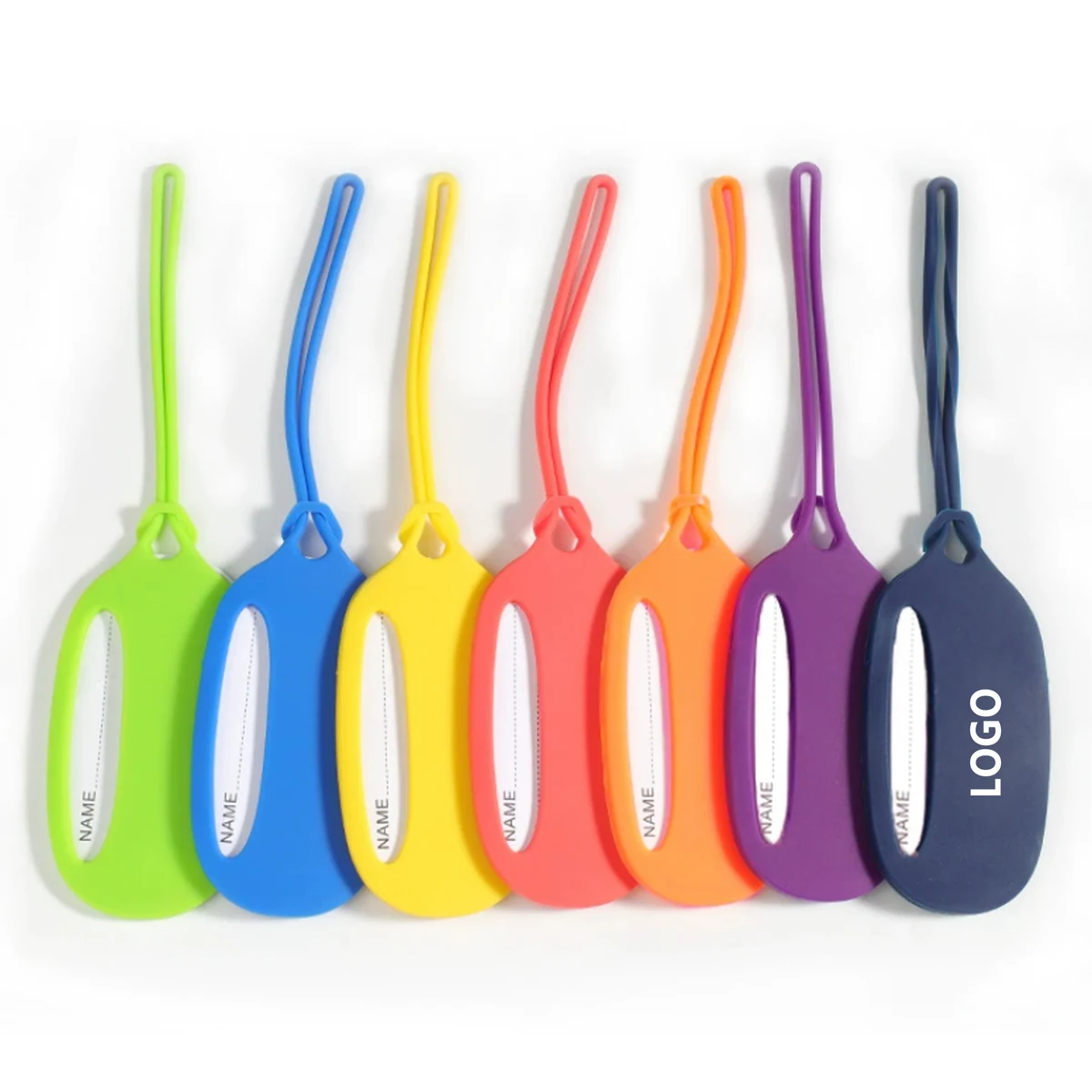 Oval Silicone Baggage Tag 1