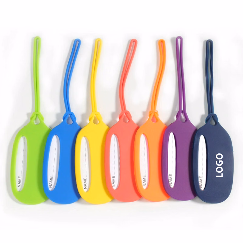 Oval Silicone Baggage Tag