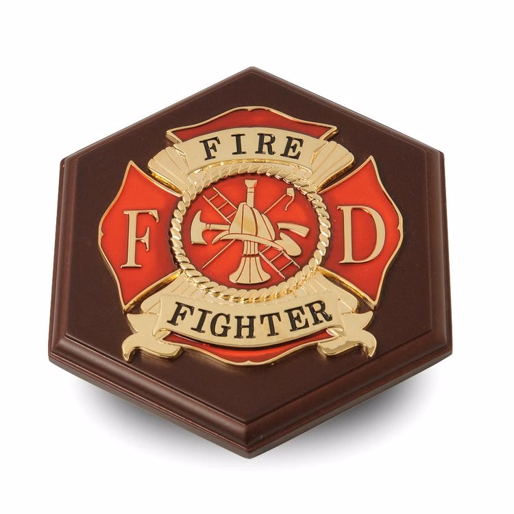 Firefighter Medallion Paperweight