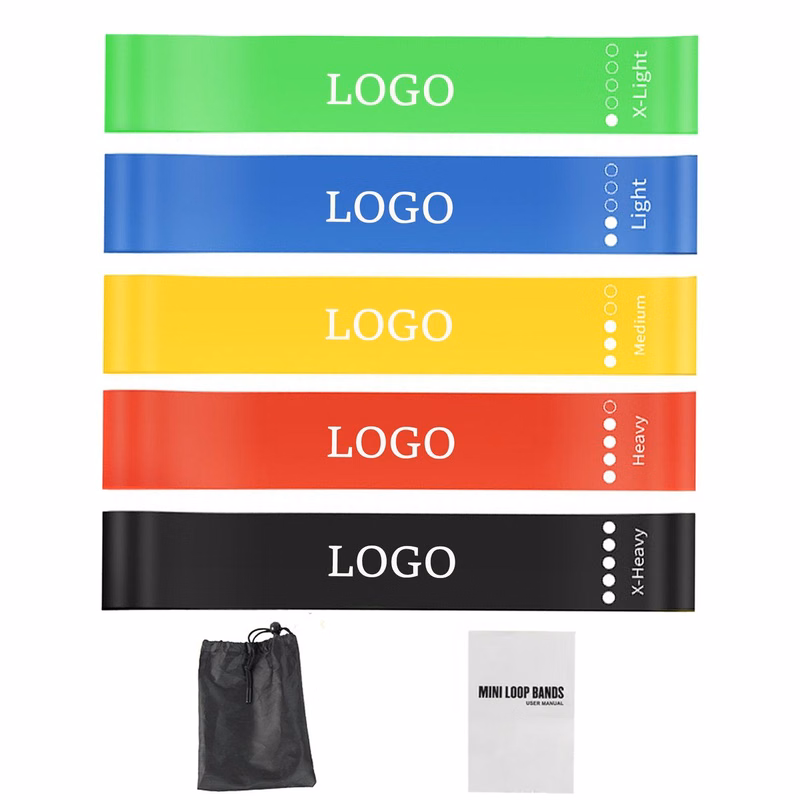 MOQ 20 Piece 5-in-1 Resistance Loop Band Set