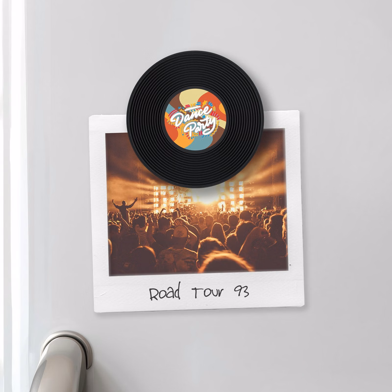 Vintage Record Magnet