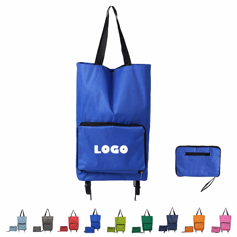 Collapsible Grocery Shopping Trolley Bag With Wheels