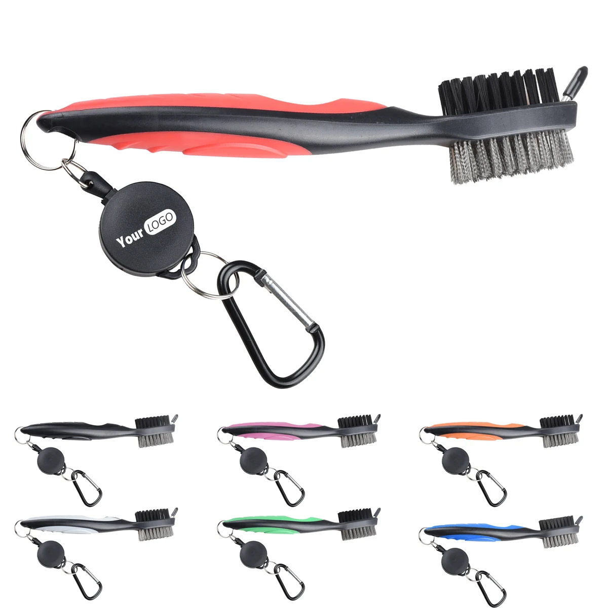 Plastic Golf Double-Sided Brush 1