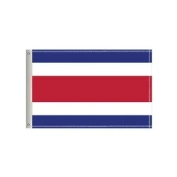 National Flag, Costa Rica, Double-Sided - 96"W x 60"H 1