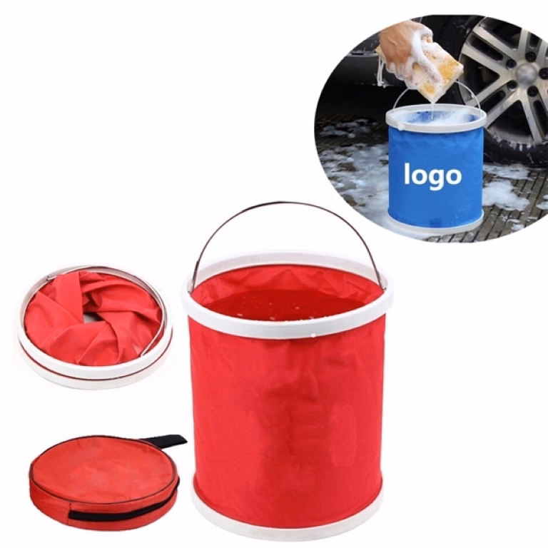 Foldable Water Bucket W/ Pouch