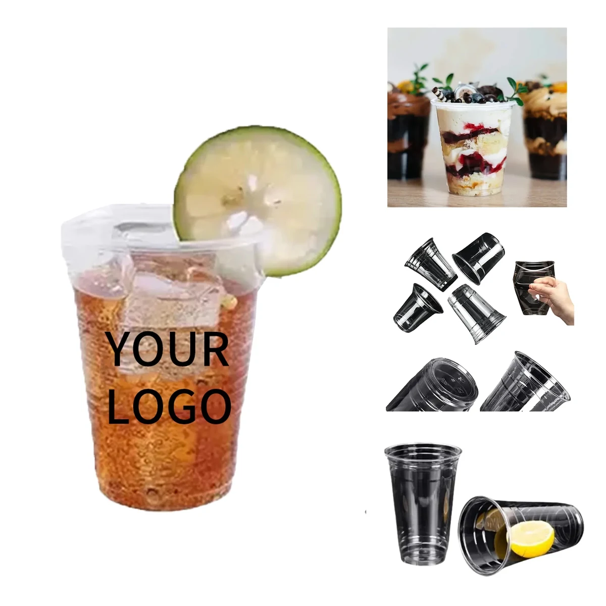 12oz Plastic Cup Square Shape Practical for Celebrations 1