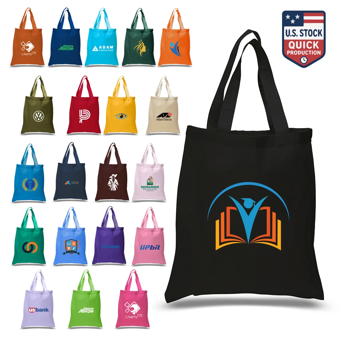 DailyMate Economical Everyday Tote Bag, custom tote bag with logo imprint 1