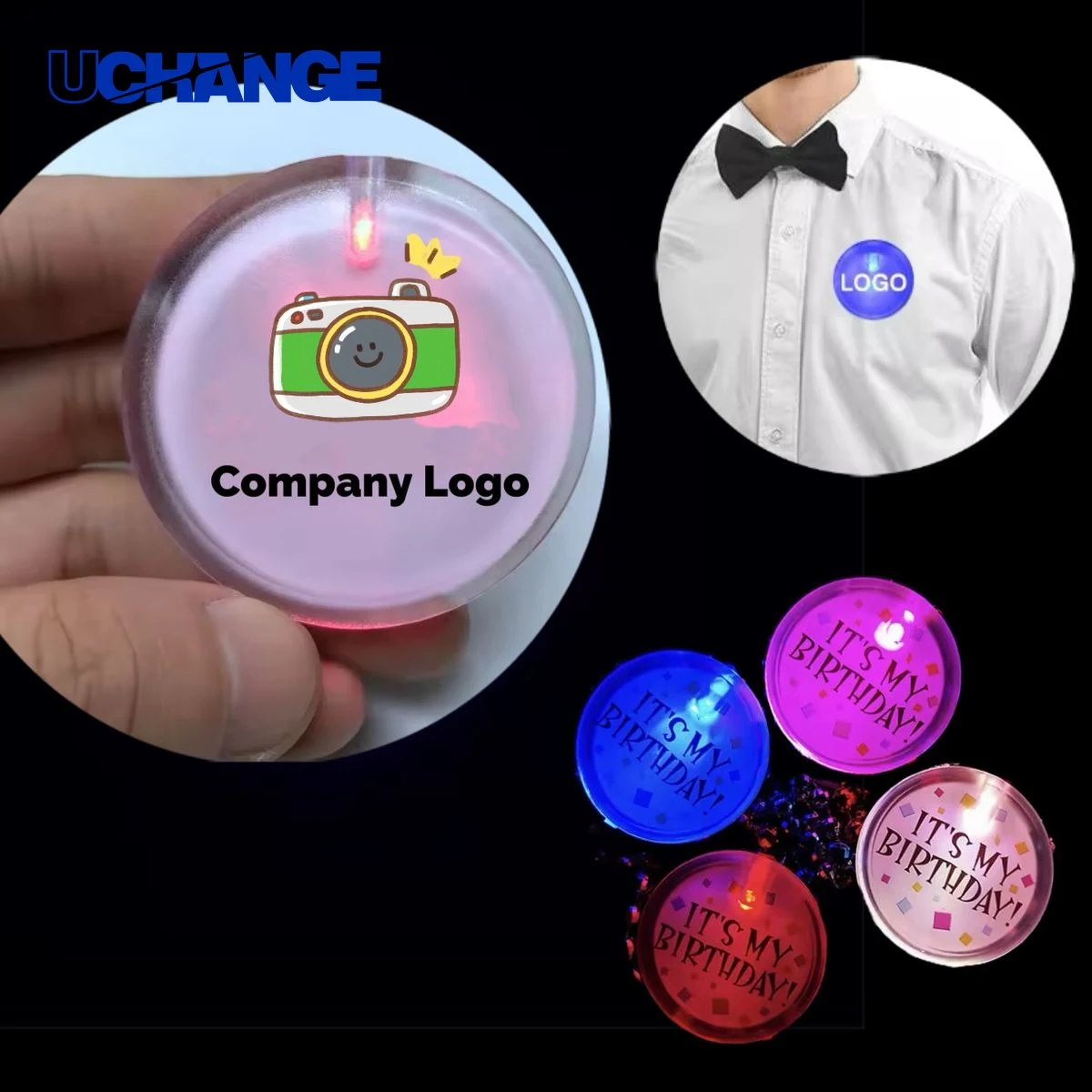 LED Badge Pin 1