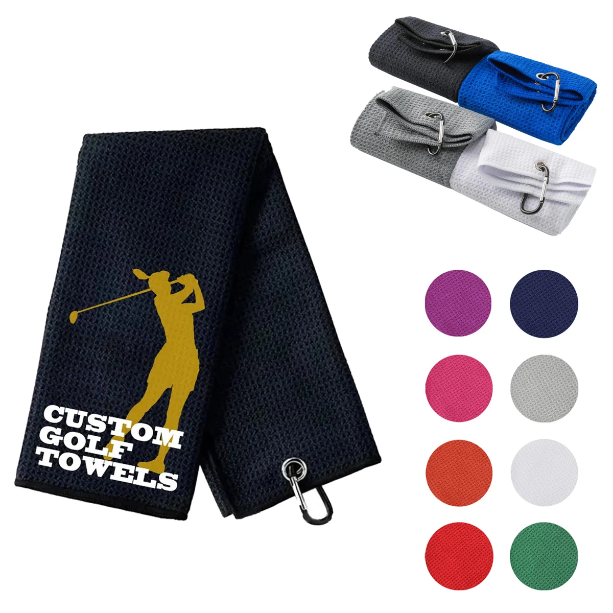 Customized Tri-fold Golf Towel 1