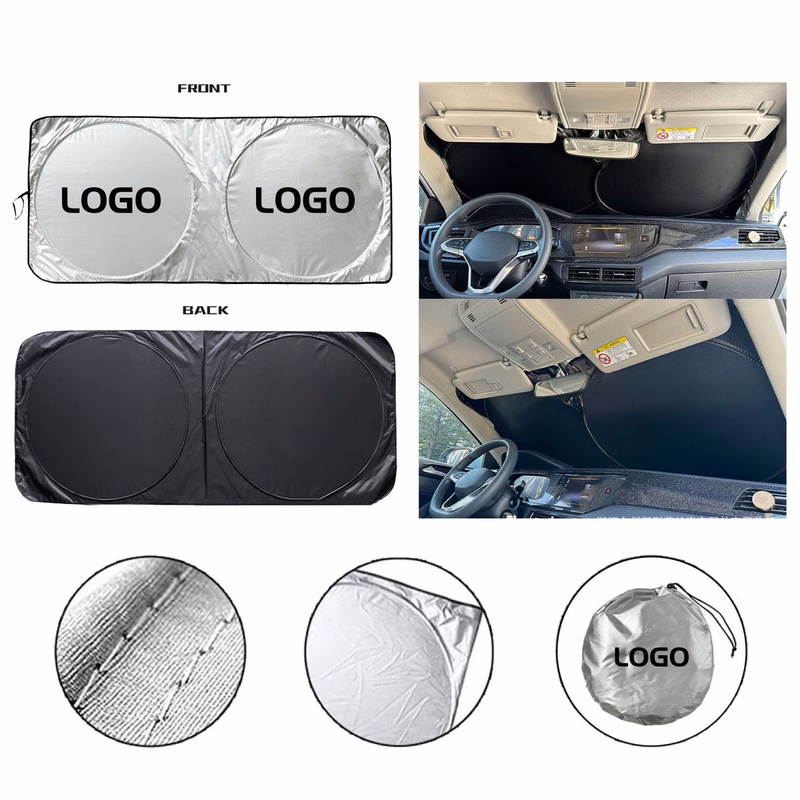 Dual Ring Reflective Car Window Sun Visor Protector