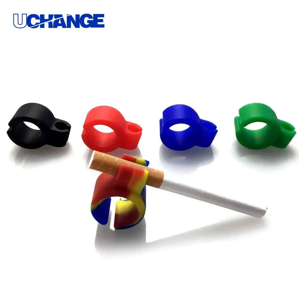 Silicone Cigarette Ring Holder Hands-Free Smoking Accessory 1