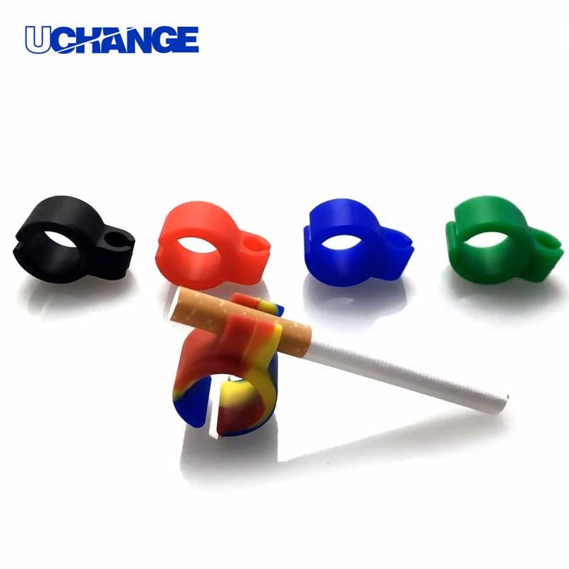 Silicone Cigarette Ring Holder Hands-Free Smoking Accessory