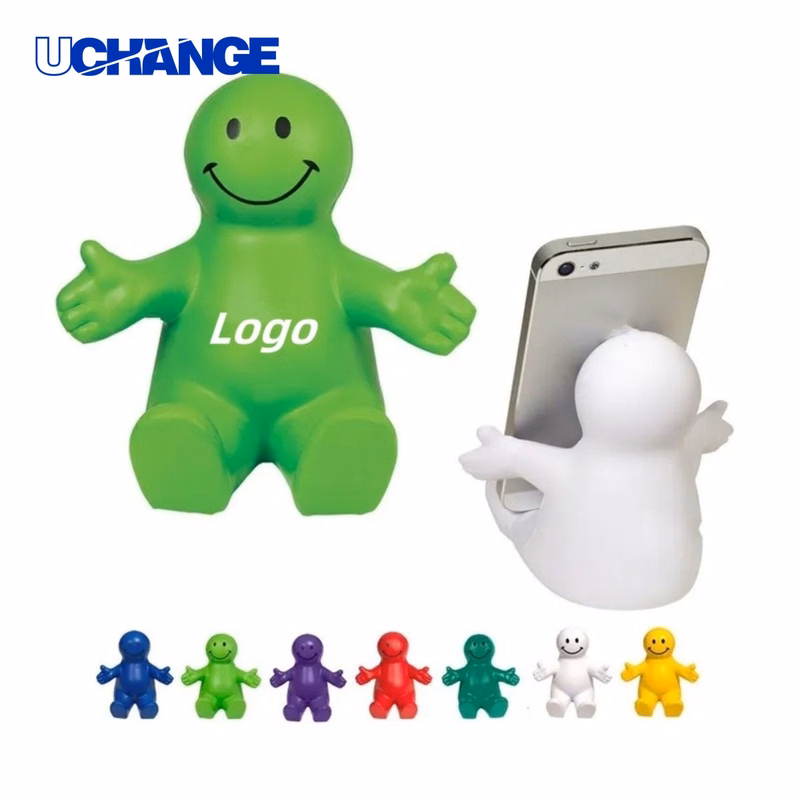 Smiling Character Decorative Phone Holder