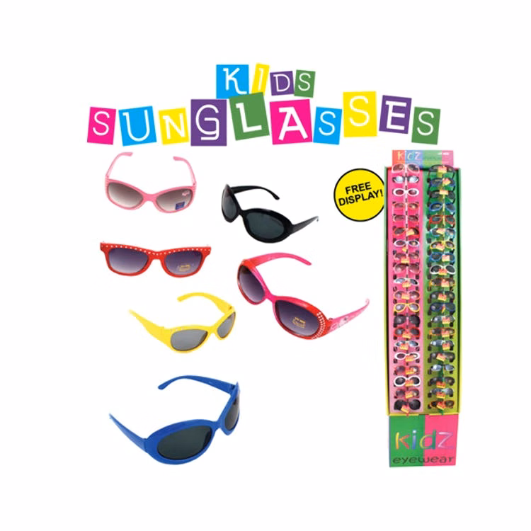 Kids' Assorted Sunglasses - Plastic Floor Display