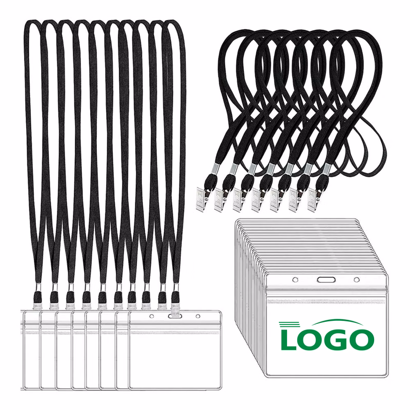 Lanyard Badge Holder Set for Events and Office Use