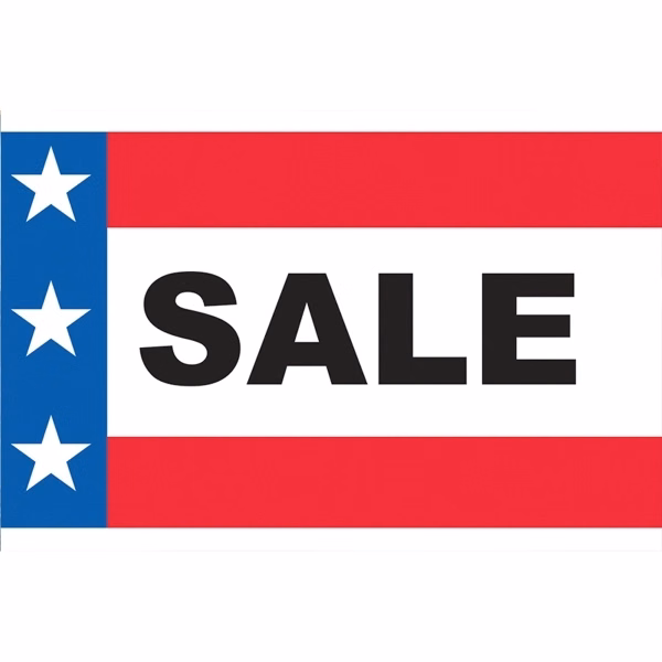 3' x 5' Sewn Patriotic Message Flags
