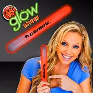 Red Concert 10" Glow light Sticks