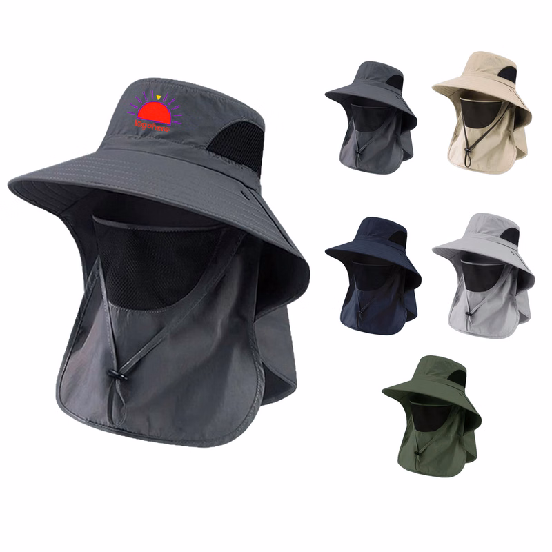 MOQ 50 Full Coverage Sun Hat with Neck Flap