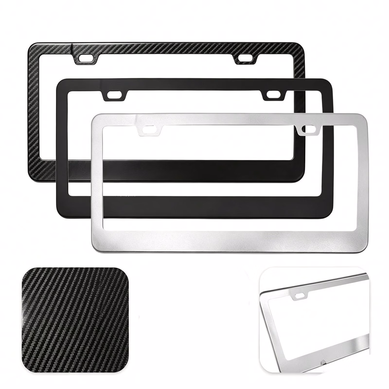 Sleek Aluminum License Plate Frame