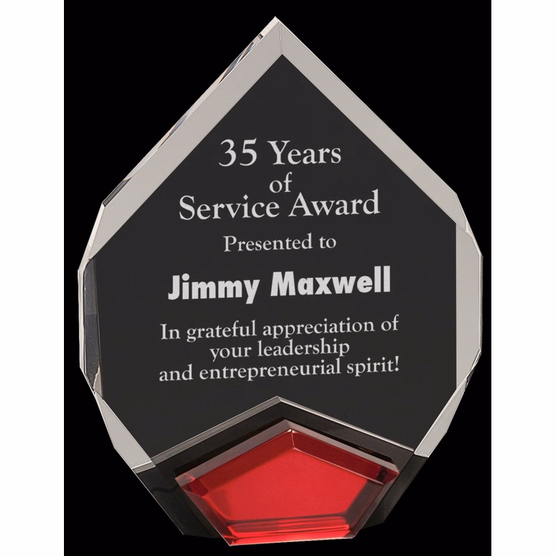 Marquis Red Acrylic Award