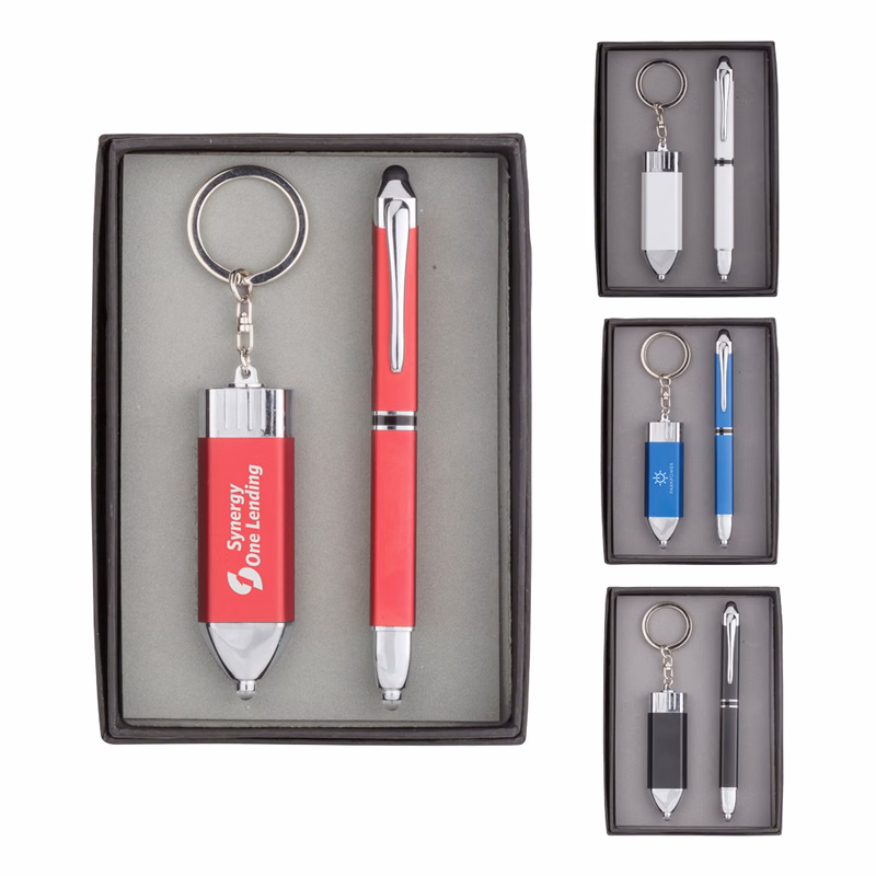 LED Stylus Ballpoint & Stylus Keychain