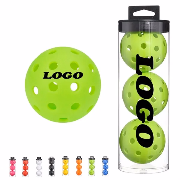 40 Hole Outdoor Pickleball Balls for Outdoor, Fitness and Travel
