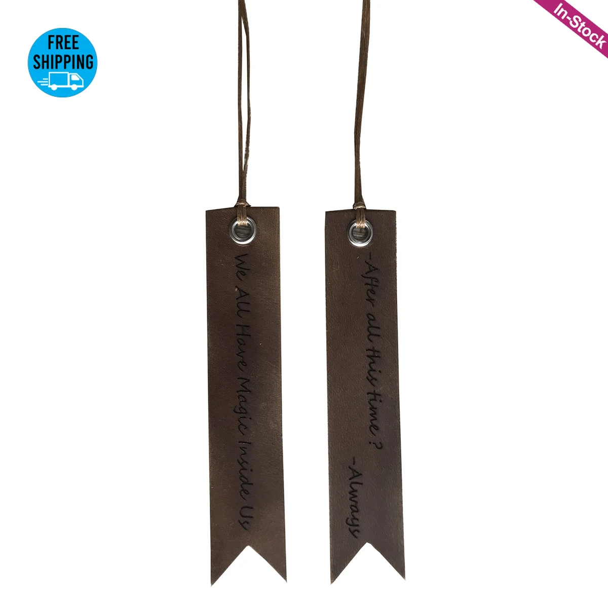 Vintage Genuine Leather Bookmark 1