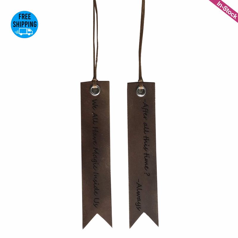 Vintage Genuine Leather Bookmark
