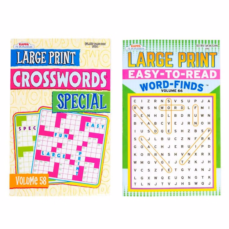Large Print Puzzle Books - Two Titles