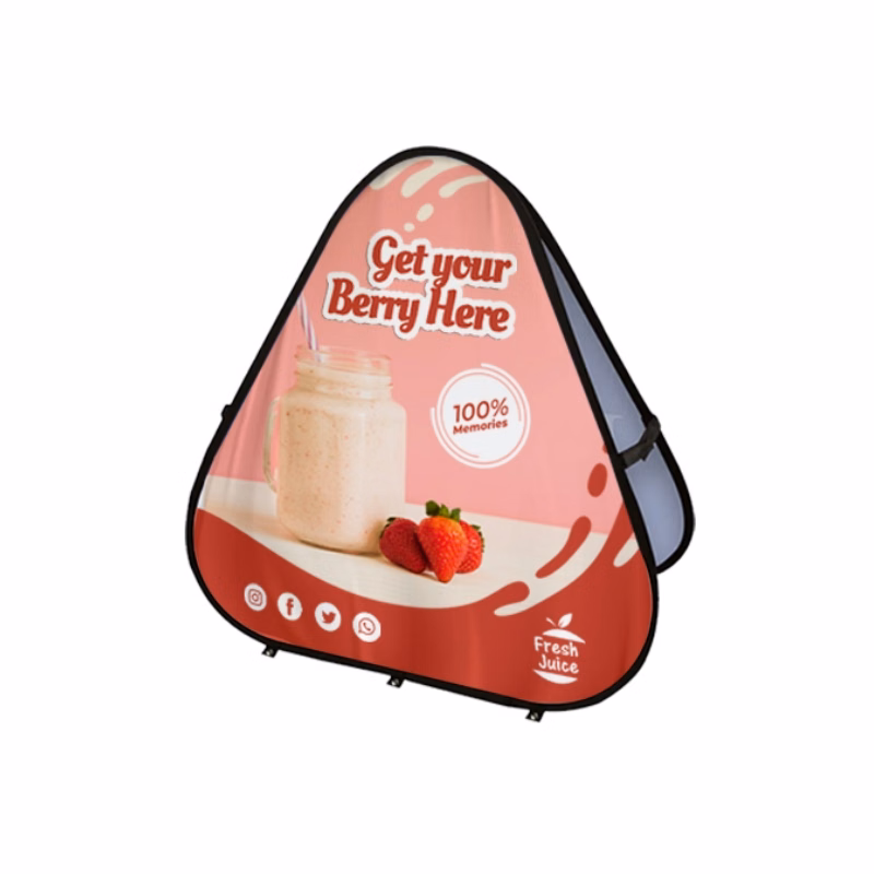 Triangle Flexi-Billboard™ - Pop Up Banner Kit - 47.25" x 47.25"
