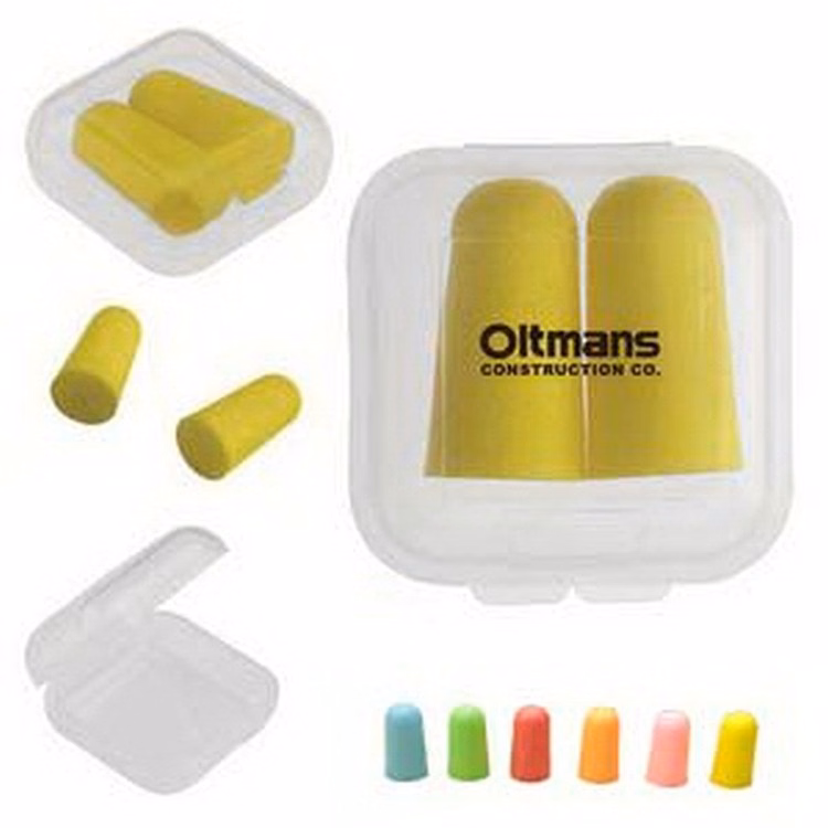 Bullet shape Ear plug with plastic case