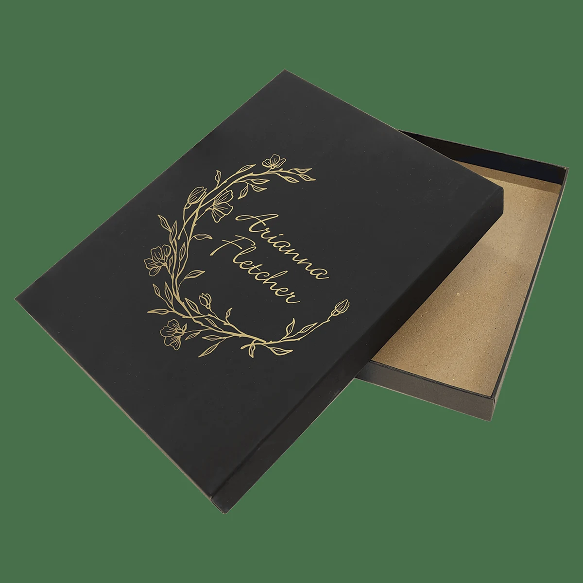 Black/Gold 7 X 9 Lazerburst Plaque Presentation Box 1