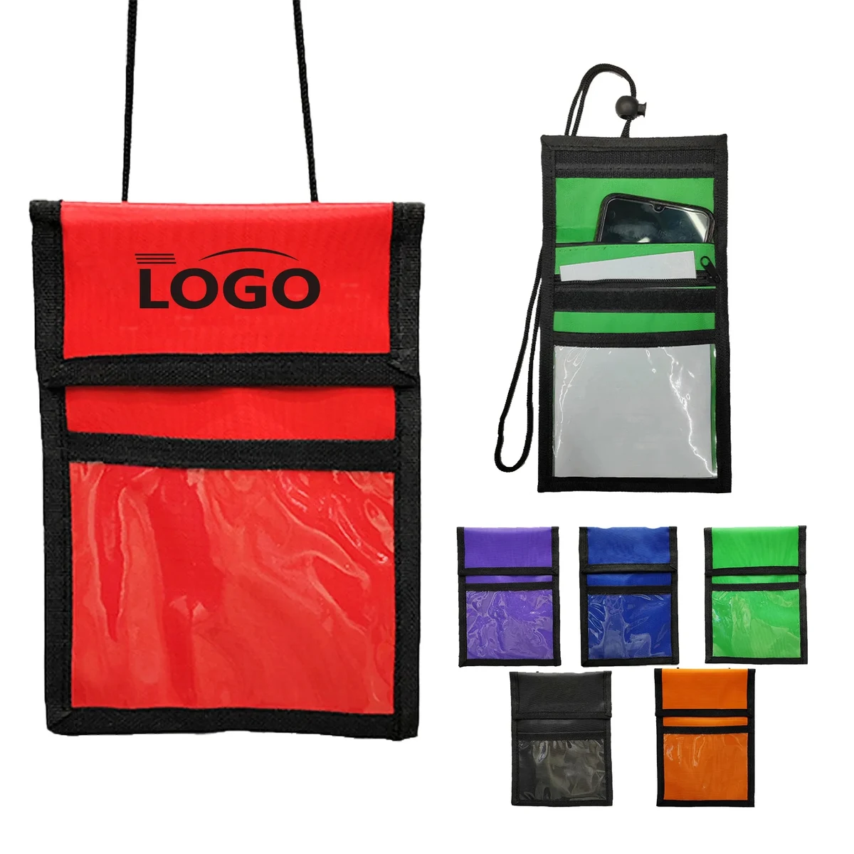 Nylon Neck Wallet Custom Branding Lanyard Badge 1