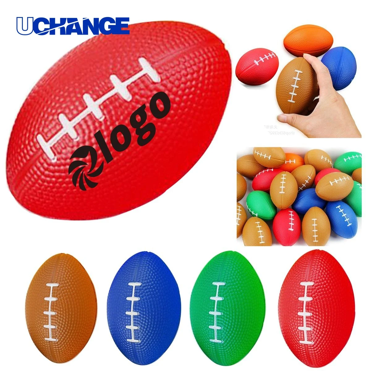 3" Football Stress Relief Ball 1