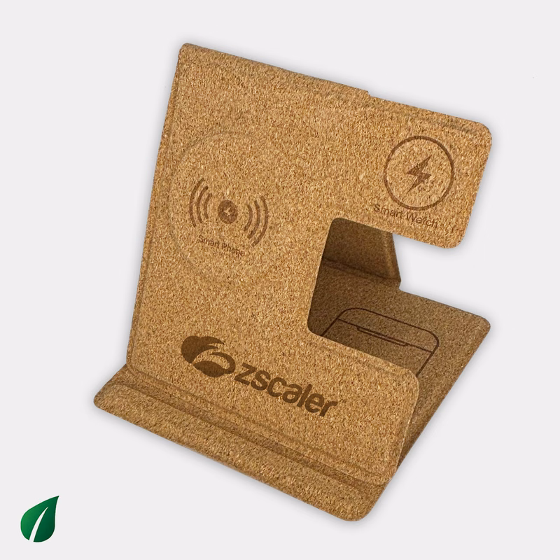 Cork Qi - Eco Friendly 3-in-1 Charger Sustainably Made With Cork