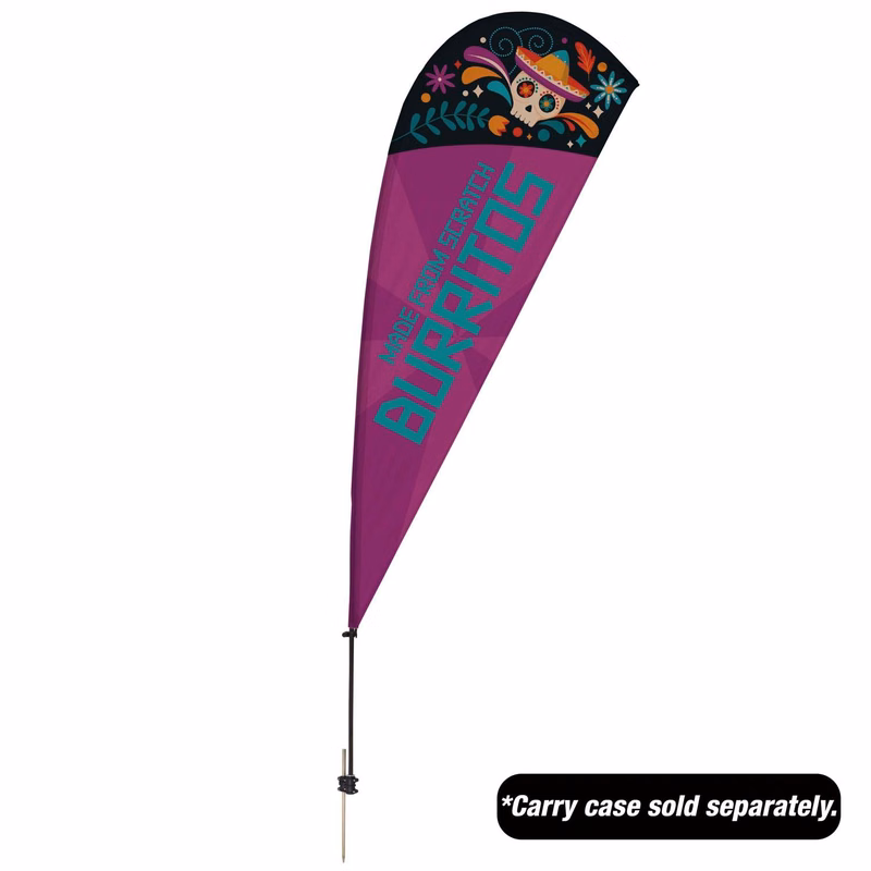 9.5' Value Teardrop Sail Sign Kit (Single-Sided with Value Spike)