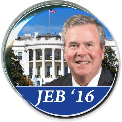 Jeb '16, White House, Political Button 1