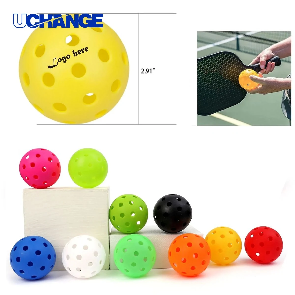 40 Hole Outdoor Pickleball Ball for Games 1