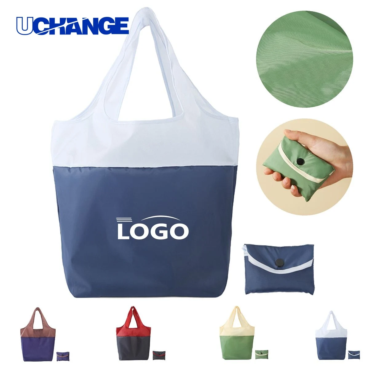 Eco-Conscious Waterproof Shopping Bag, custom tote bag with logo imprint 1