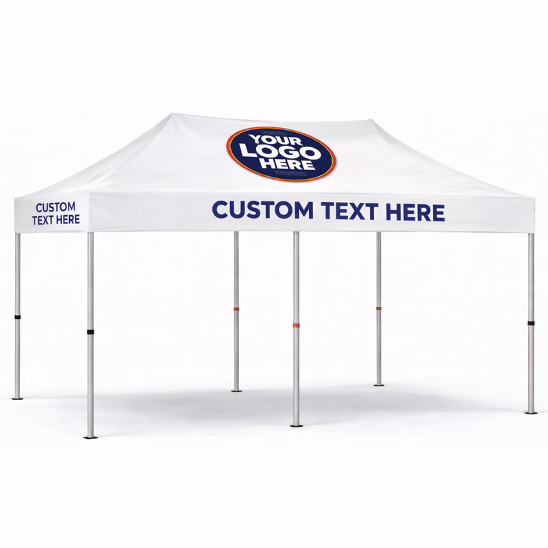 20'x10' White Tent With Logo