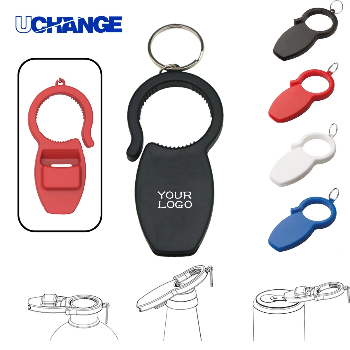 3-in-1 Beverage Opener Tool Keychain 1