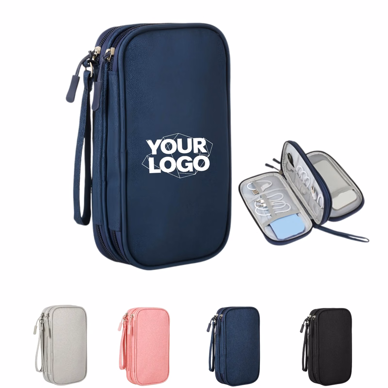 Double Layer Electronics Organizer Pouch