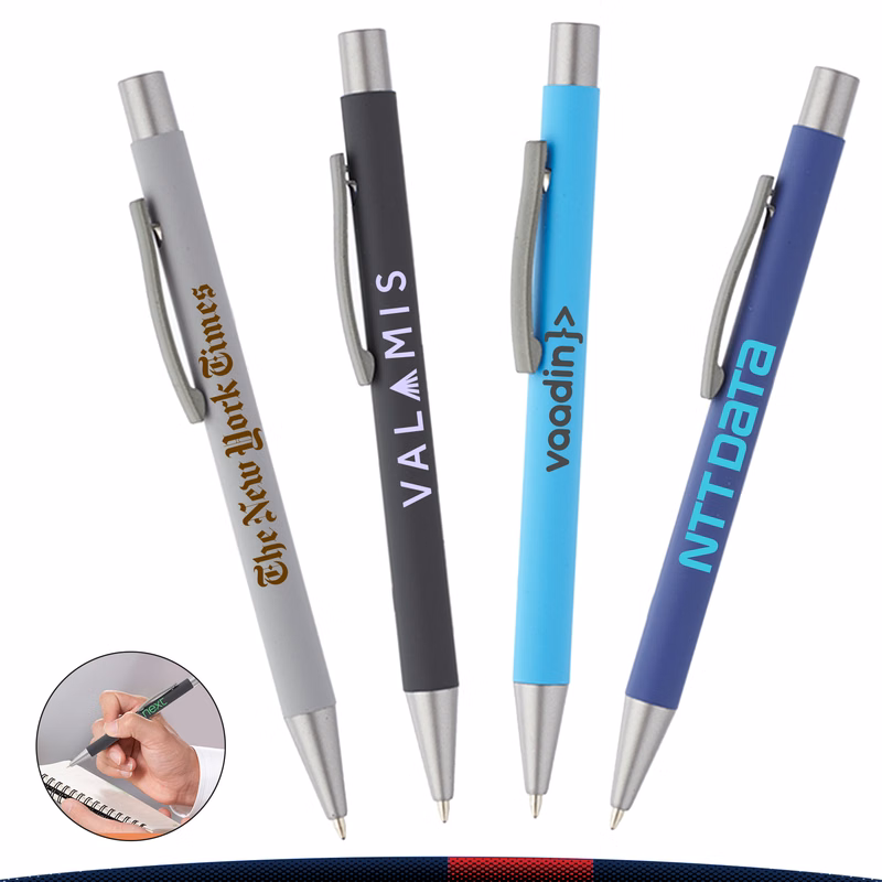 Rubber Coated Metal Pen