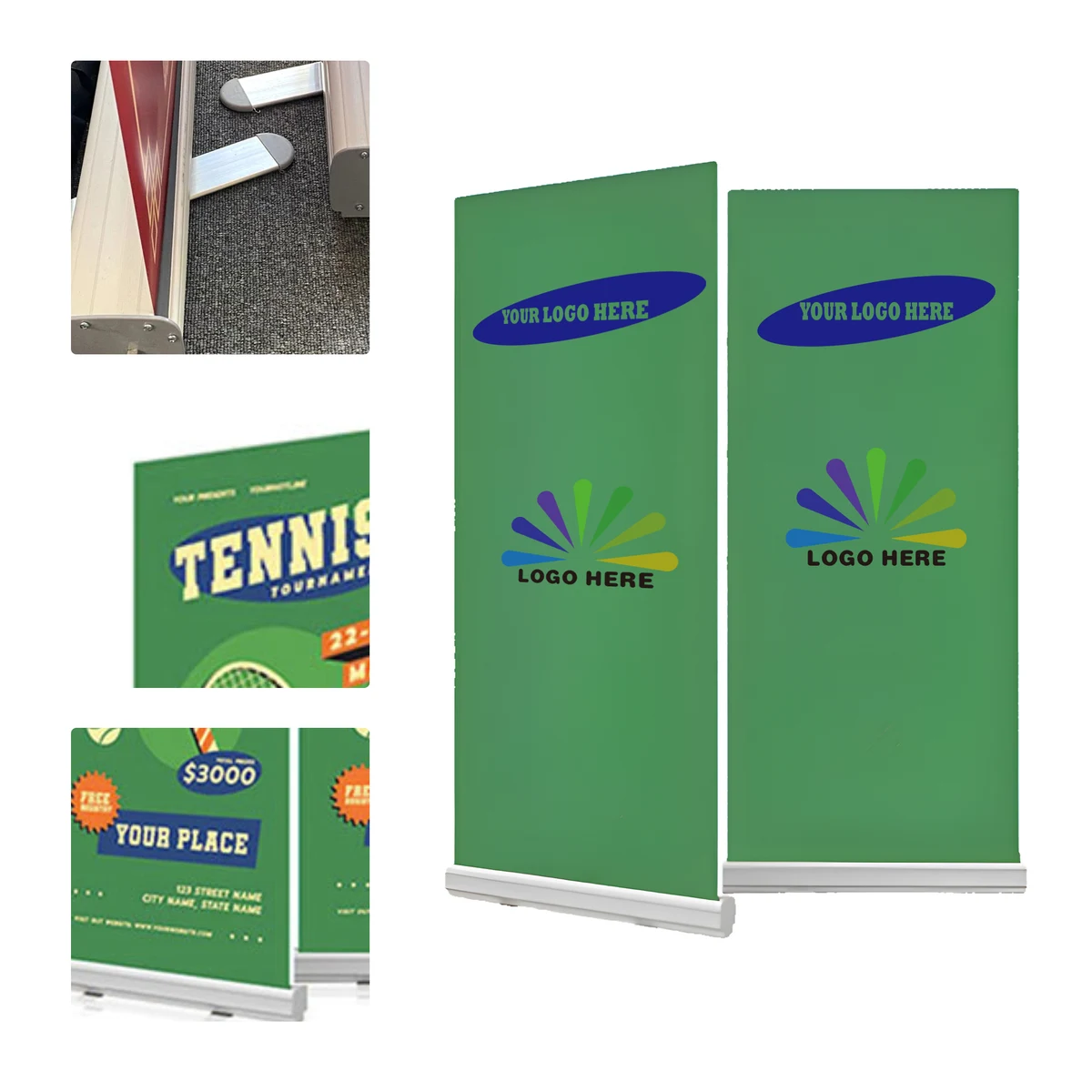 MOQ 3 Aluminum Roll Up Banner Stand 1