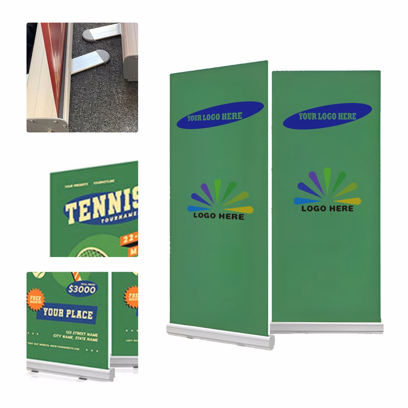 MOQ 3 Aluminum Roll Up Banner Stand
