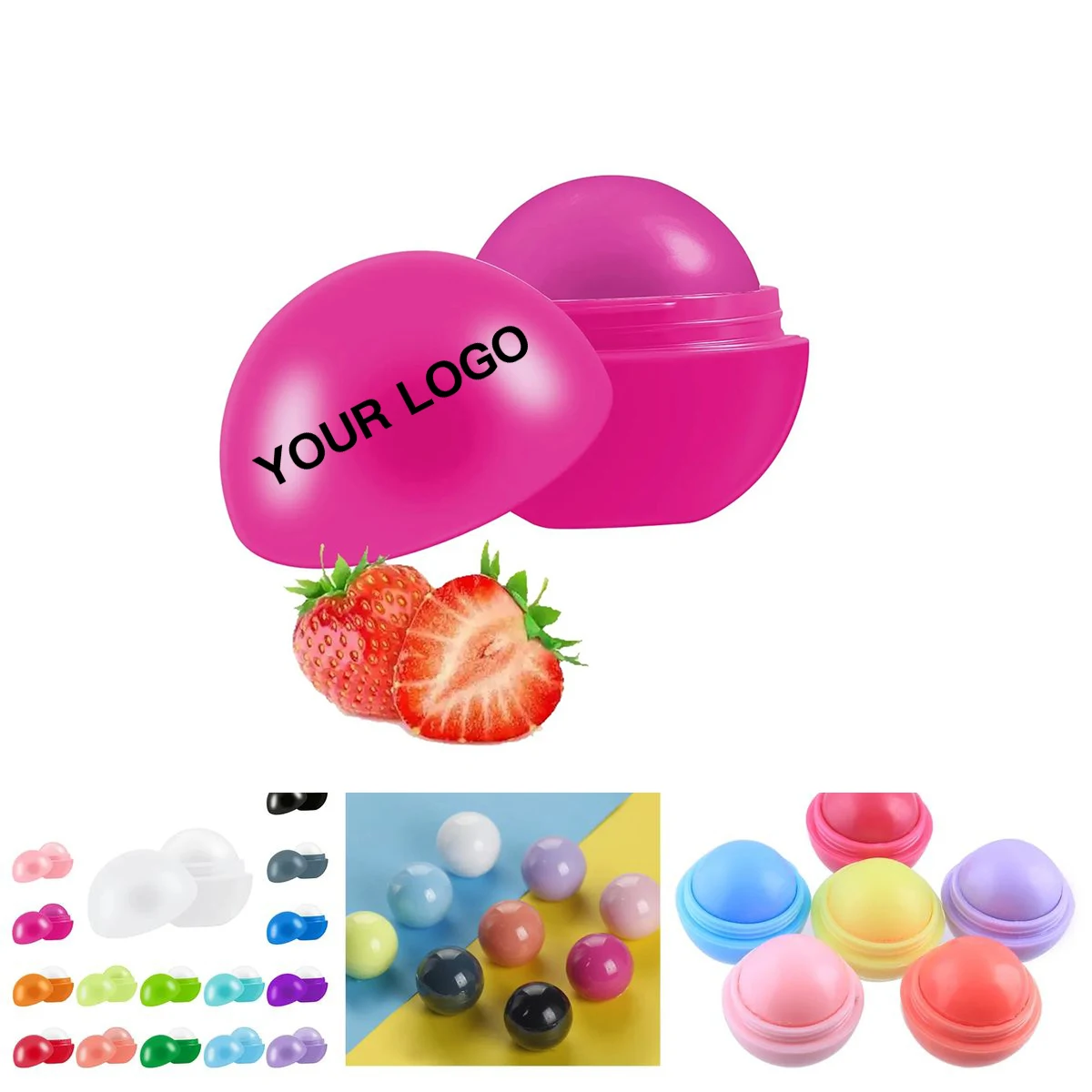 Round Lip Balm with Vanilla Scent for Daily Care 1