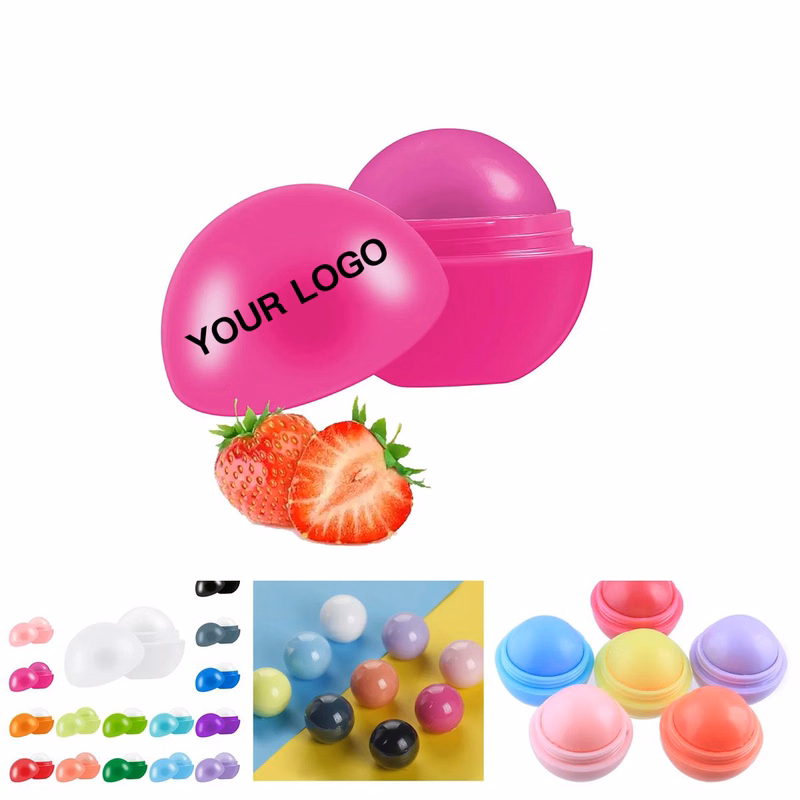 Round Lip Balm with Vanilla Scent for Daily Care